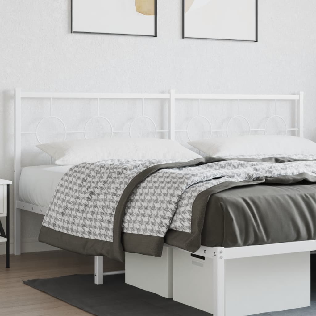 Cabeceira de cama 193 cm metal branco