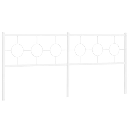 Cabeceira de cama 200 cm metal branco