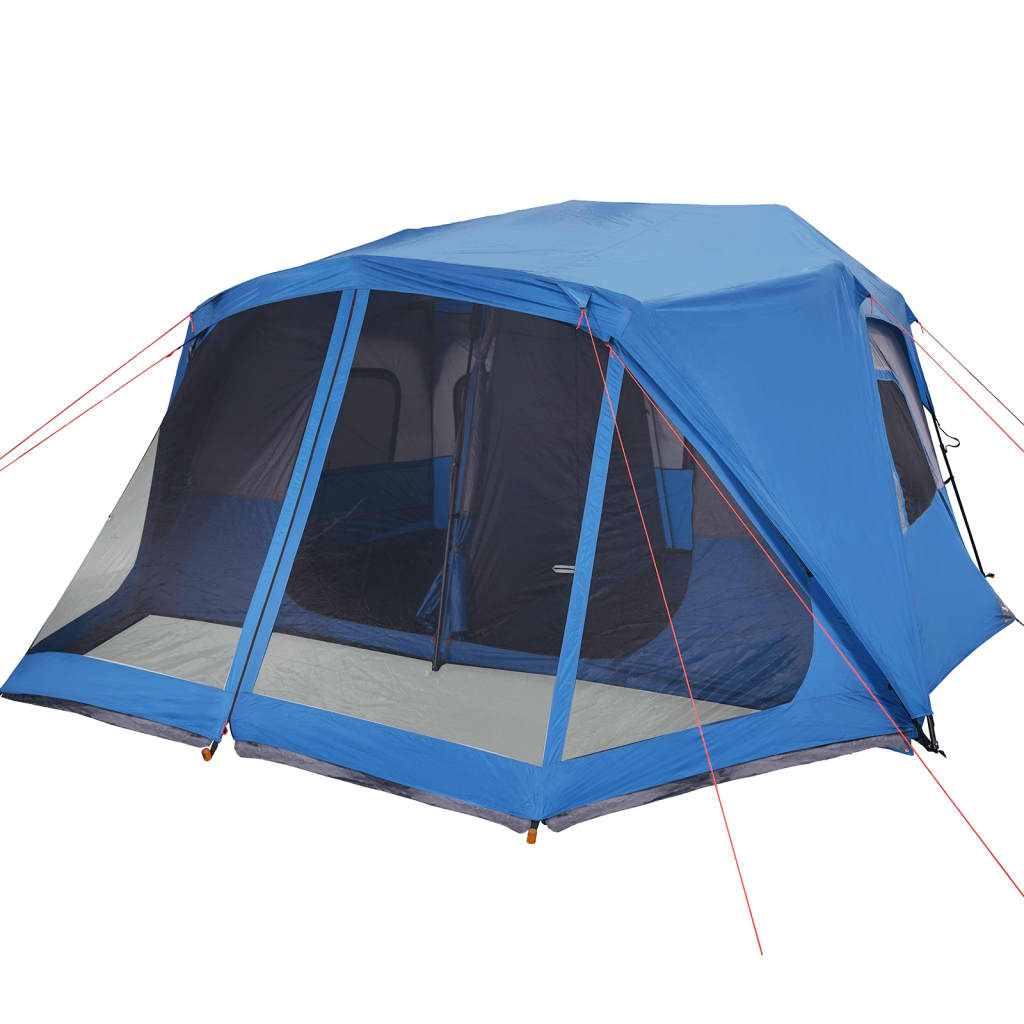 Tenda familiar 10 pessoas libertação rápida impermeável azul