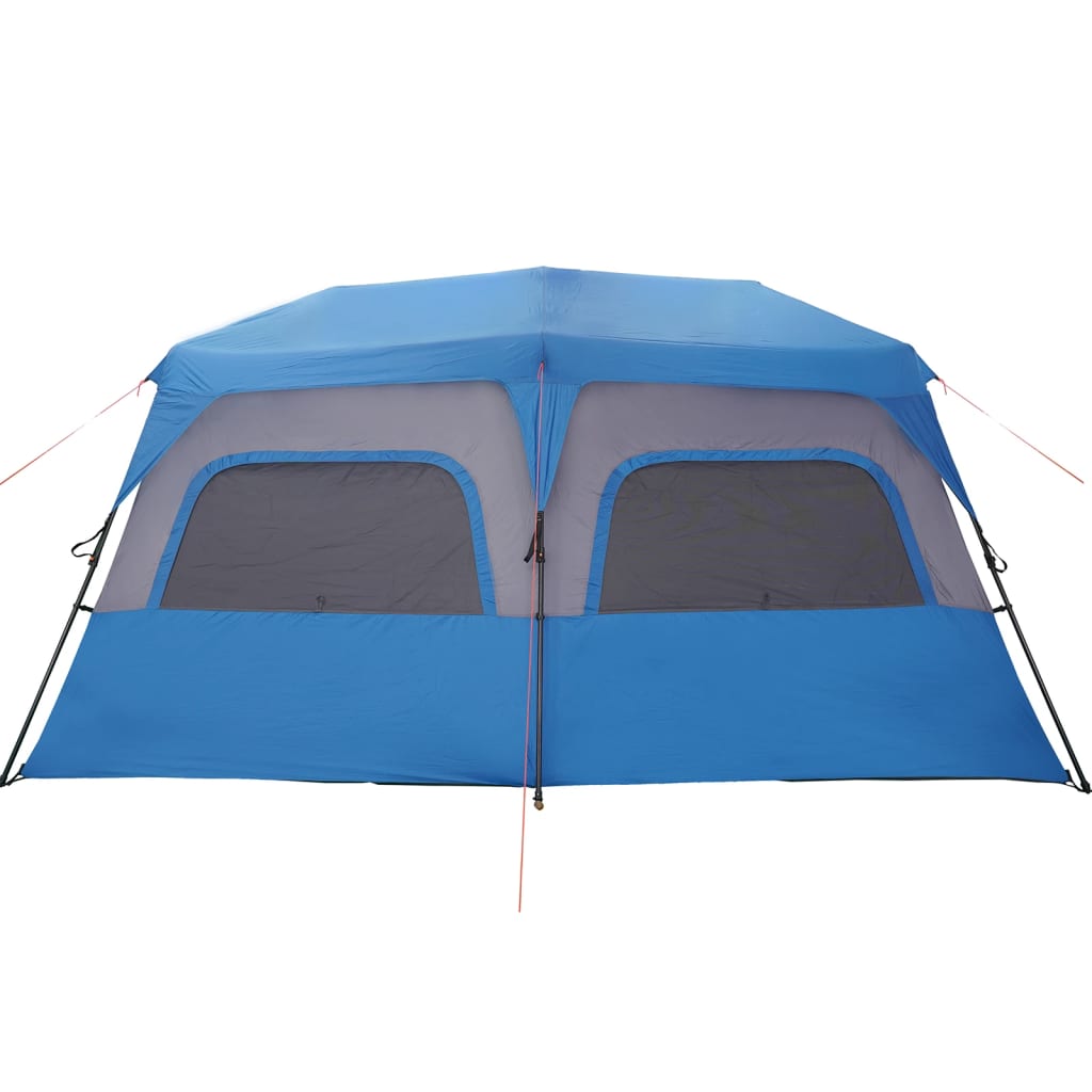 Tenda familiar 10 pessoas libertação rápida impermeável azul