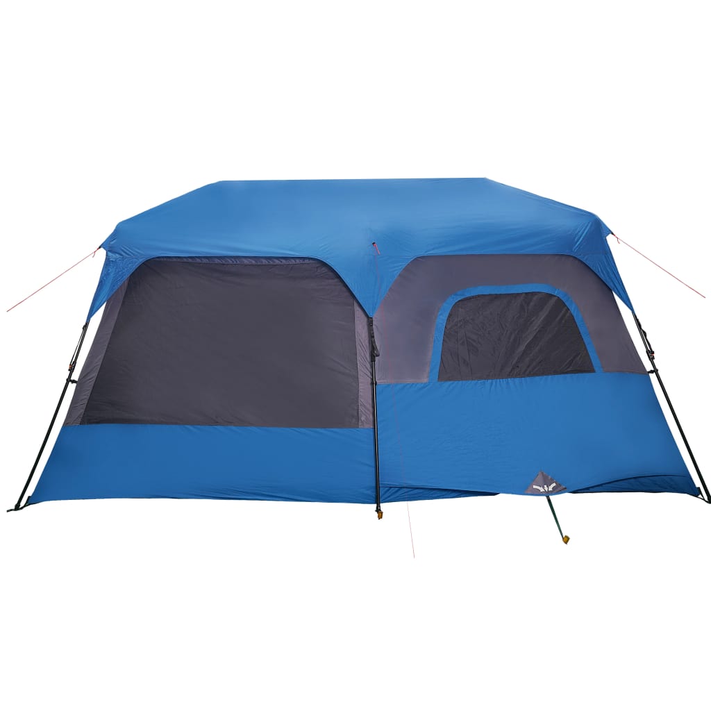 Tenda familiar 9 pessoas libertação rápida impermeável azul