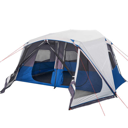 Tenda familiar c/ LED 10 pessoas libertação rápida azul-claro