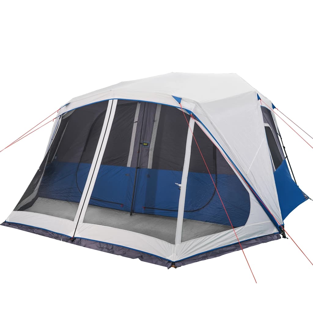 Tenda familiar c/ LED 10 pessoas libertação rápida azul-claro