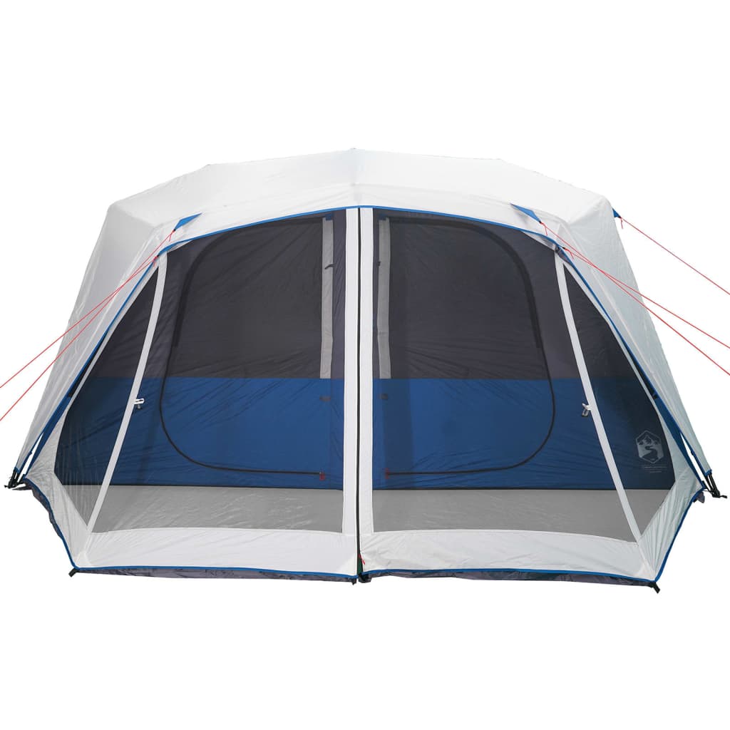 Tenda familiar c/ LED 10 pessoas libertação rápida azul-claro