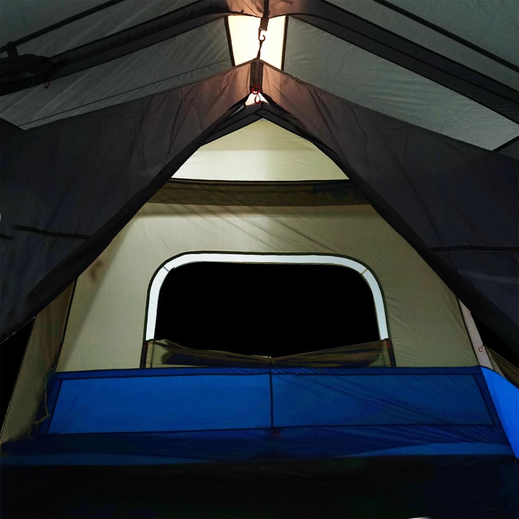 Tenda familiar c/ LED 10 pessoas libertação rápida azul-claro