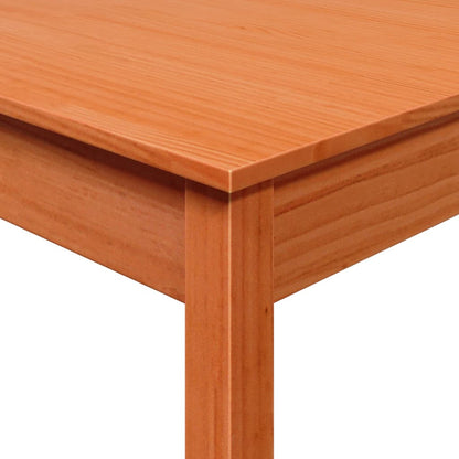 Mesa de jantar 55x55x75 cm madeira pinho maciça castanho cera