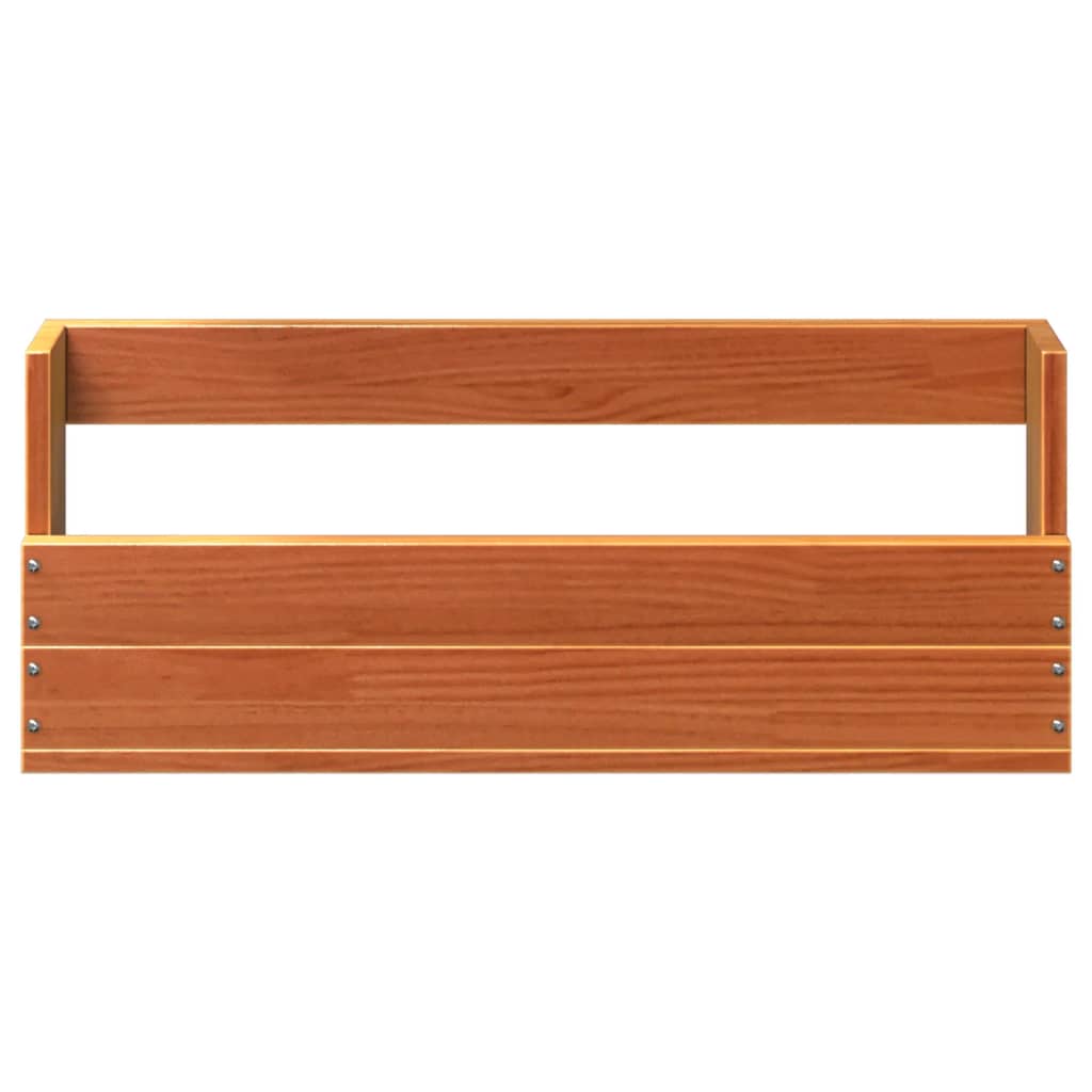 Sapateira parede 2 pcs 59x8,5x23,5cm pinho maciço castanho cera