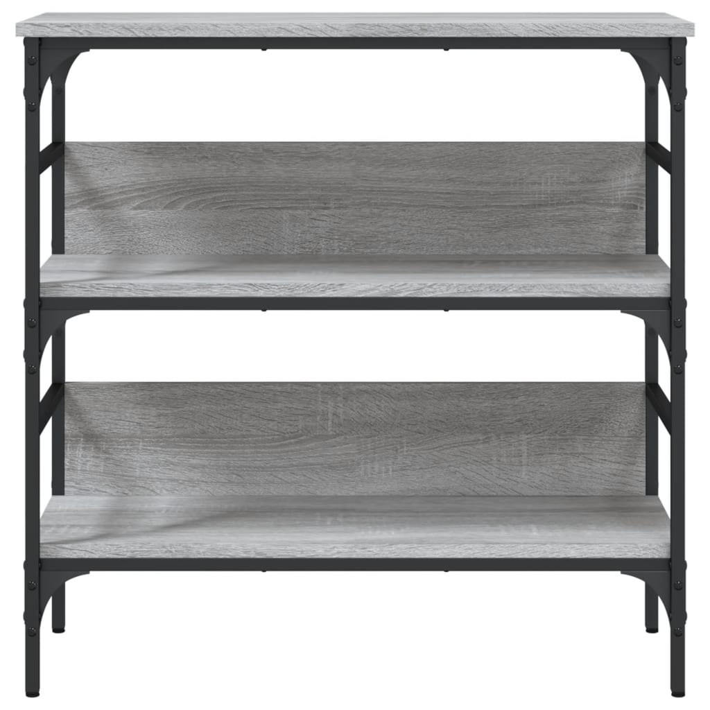 Mesa consola 75x32x75 cm derivados de madeira cinzento sonoma