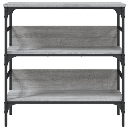 Mesa consola 75x32x75 cm derivados de madeira cinzento sonoma