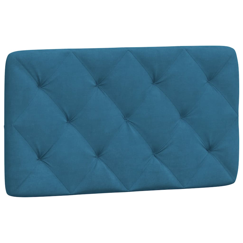 Estrutura de cama com cabeceira 80x200 cm veludo azul