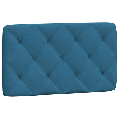 Estrutura de cama com cabeceira 80x200 cm veludo azul