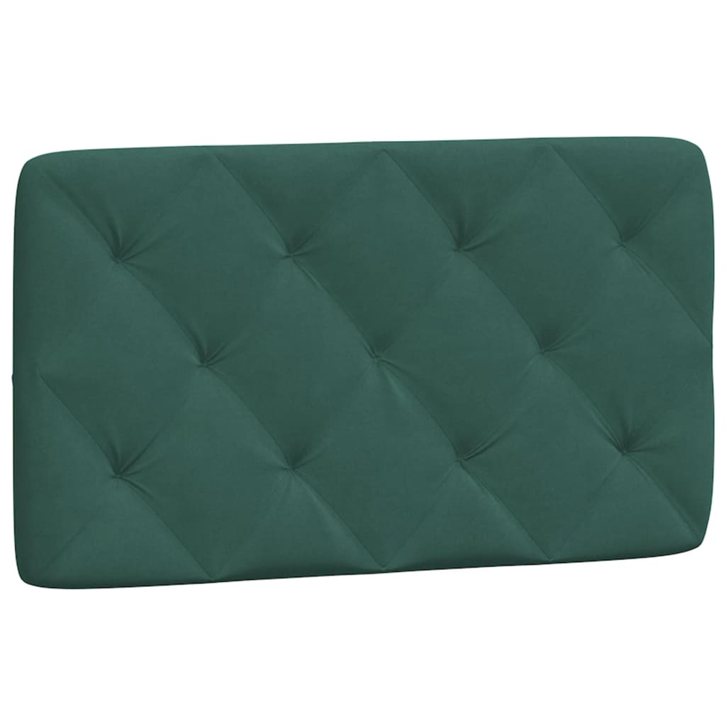 Estrutura de cama c/ cabeceira 90x190 cm veludo verde-escuro