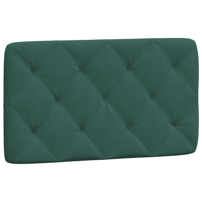 Estrutura de cama c/ cabeceira 90x190 cm veludo verde-escuro