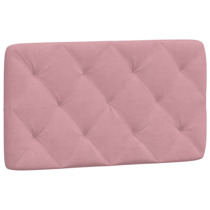 Estrutura de cama c/ cabeceira 90x190 cm veludo rosa