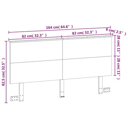 Cabeceira 160 cm madeira de pinho maciça castanho-mel