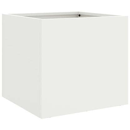 Vaso/floreira 32x30x29 cm aço laminado a frio branco