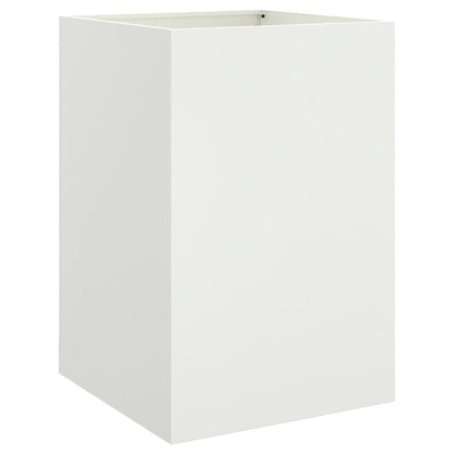 Vaso/floreira 52x48x75 cm aço laminado a frio branco