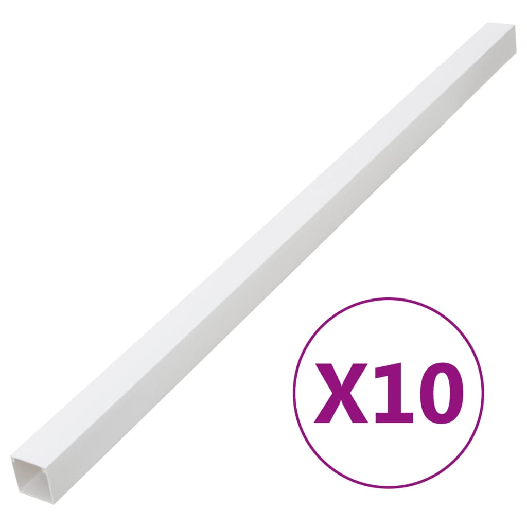 Calhas para cabos 40x40 mm 10 m PVC