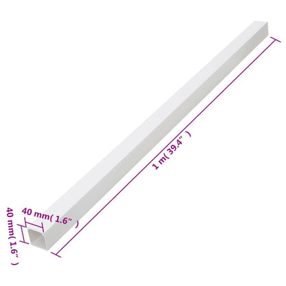 Calhas para cabos 40x40 mm 10 m PVC