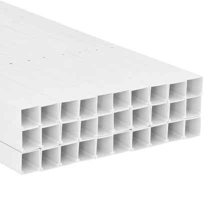 Calhas para cabos 60x40 mm 30 m PVC