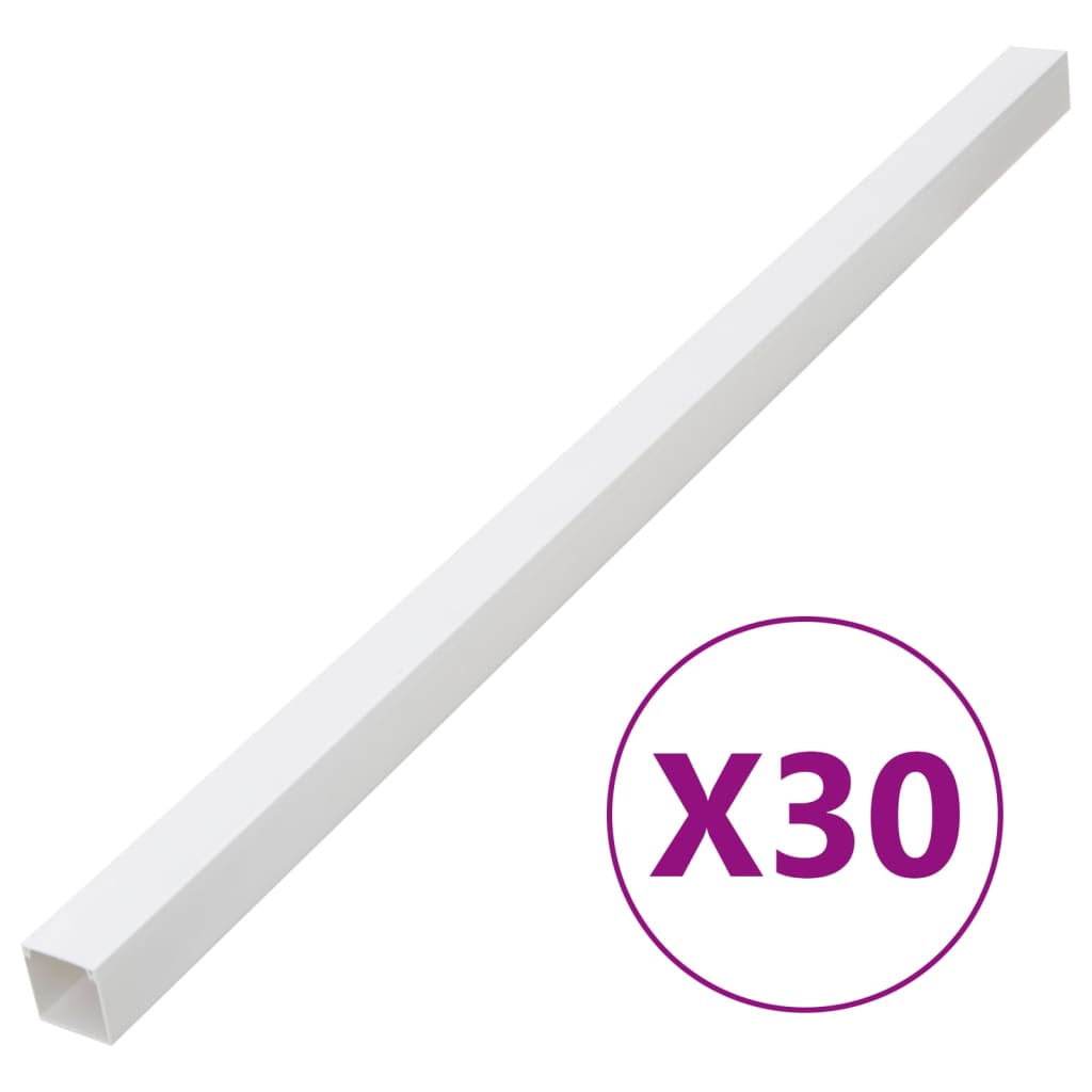 Calhas para cabos 50x25 mm 30 m PVC