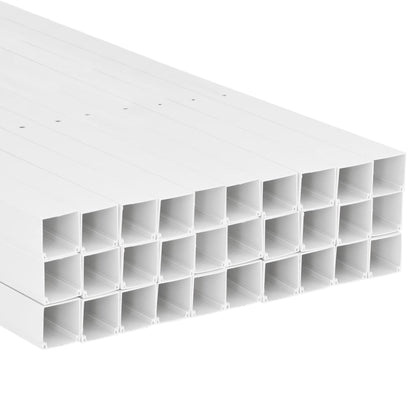 Calhas para cabos 100x60 mm 30 m PVC