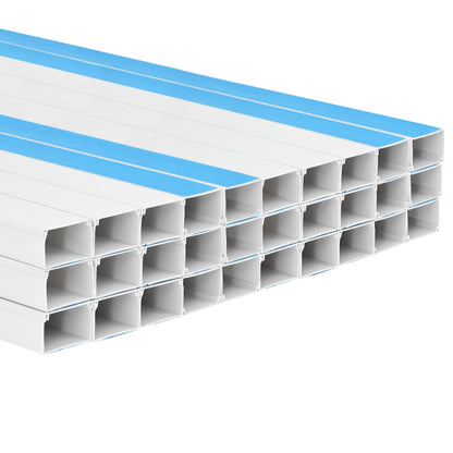 Calhas para cabos autoadesivas 100x40 mm 30 m PVC