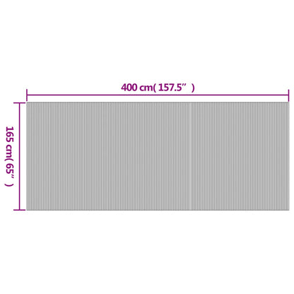 Divisória 165x400 cm bambu cor natural clara