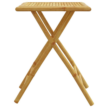 Mesa de jardim dobrável 55x55x75 cm bambu