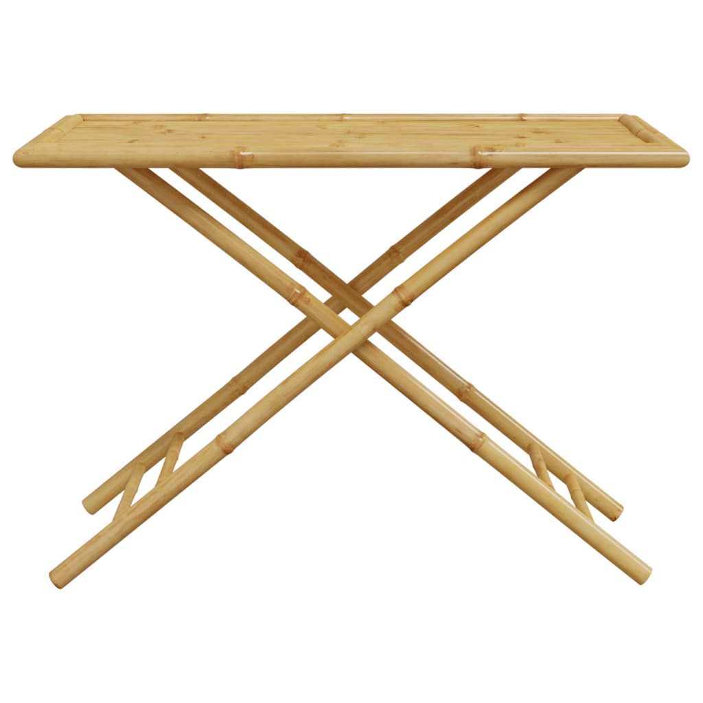 Mesa de jardim dobrável 110x55x75 cm bambu