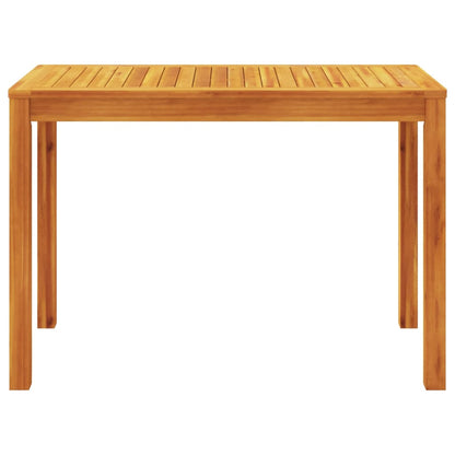 Mesa de jantar p/ jardim 110x55x75 cm madeira de acácia maciça