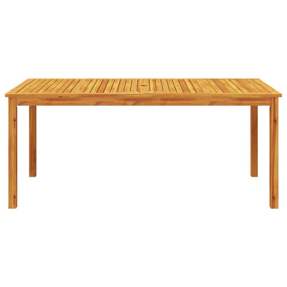 Mesa de jantar p/ jardim 180x90x75 cm madeira de acácia maciça