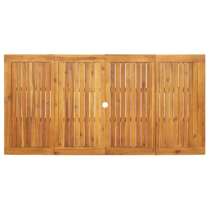 Mesa de jantar p/ jardim 180x90x75 cm madeira de acácia maciça