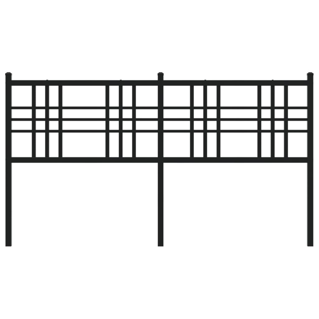 Cabeceira de cama 160 cm metal preto