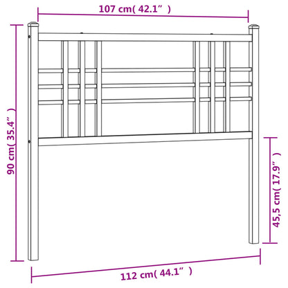 Cabeceira de cama 107 cm metal branco