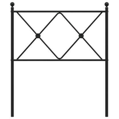 Cabeceira de cama 75 cm metal preto