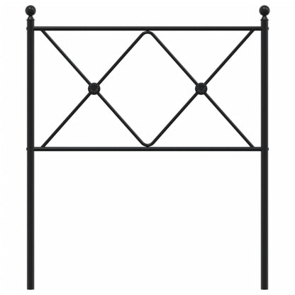 Cabeceira de cama 80 cm metal preto