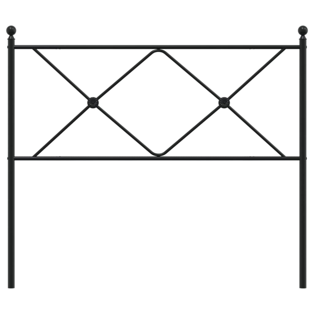 Cabeceira de cama 107 cm metal preto