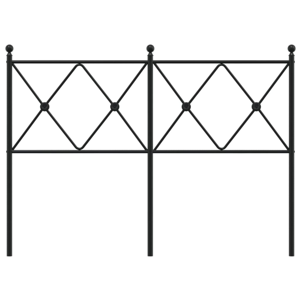 Cabeceira de cama 120 cm metal preto