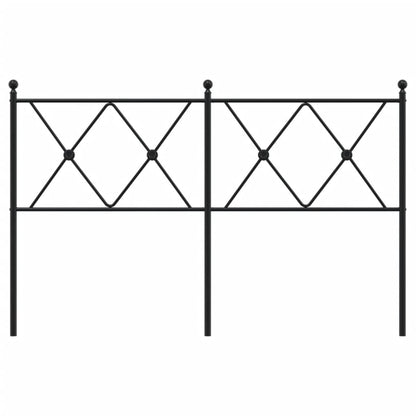 Cabeceira de cama 137 cm metal preto