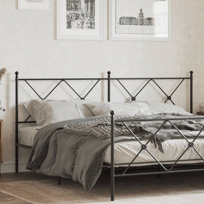 Cabeceira de cama 180 cm metal preto