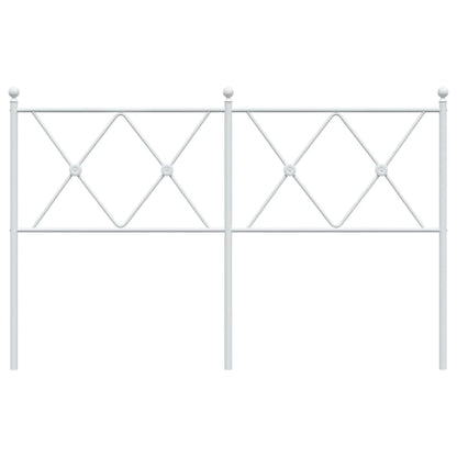 Cabeceira de cama 137 cm metal branco