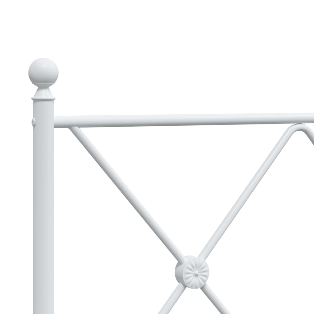 Cabeceira de cama 193 cm metal branco