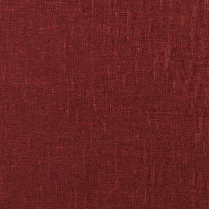 Sofá-cama 2 lugares com duas almofadas tecido vermelho tinto