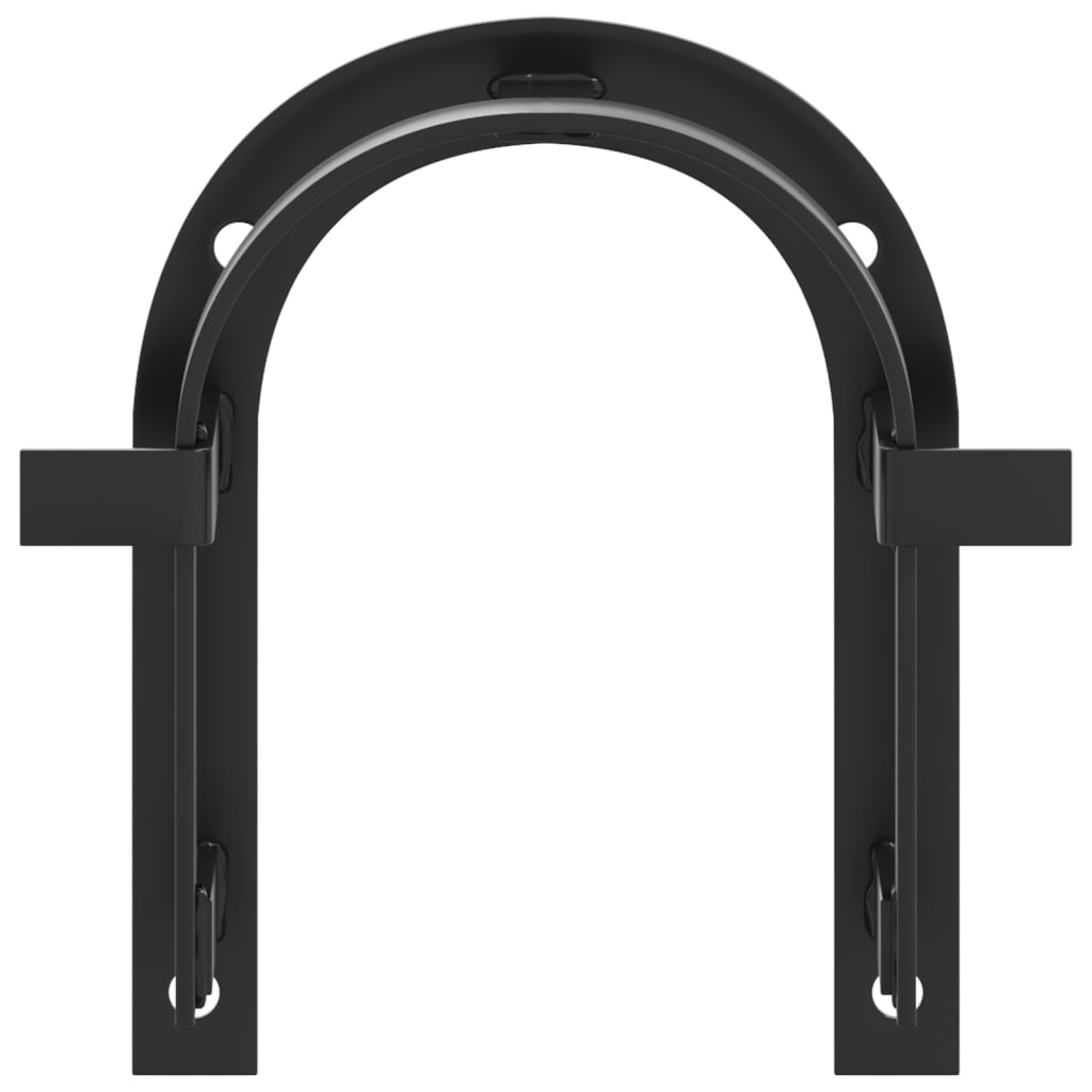 Suporte para brida de parede ferro preto