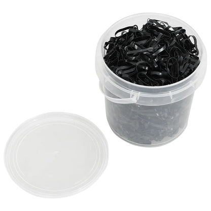 Elásticos para tranças de cavalos 1500 pcs silicone preto