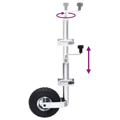 Roda jóquei c/ 2 tubos de suporte/3 braçadeiras de divisão 48mm