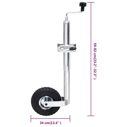 Roda jóquei c/ 2 tubos de suporte/3 braçadeiras de divisão 48mm