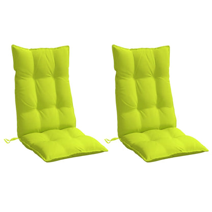 Almofadões p/ cadeira encosto alto 2 pcs oxford verde brilhante