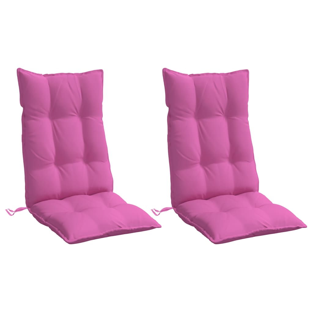 Almofadões p/ cadeira encosto alto 2 pcs tecido oxford rosa